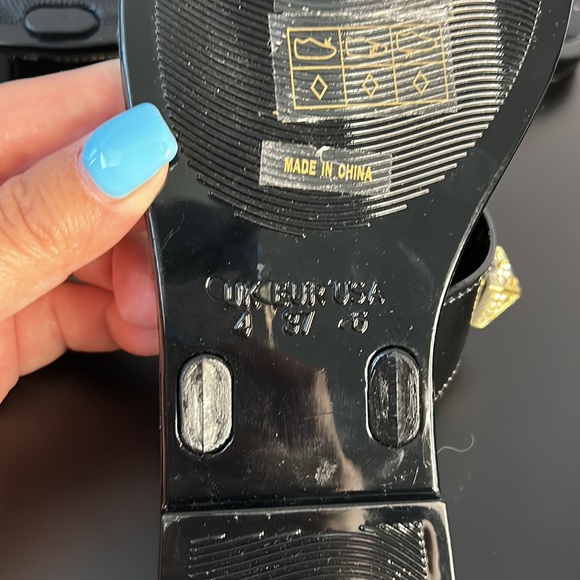 NWOT Bamboo Rhinestone Slides Size 6 - Picture 7 of 7